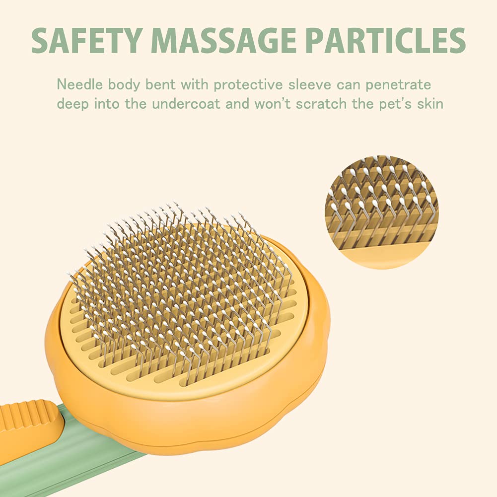 Effortless Pet Grooming Brush – Pain-Free Deshedding & One-Click Clean