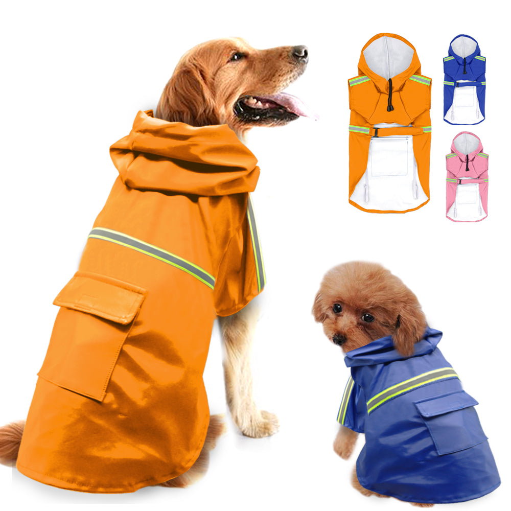 Stay Dry, Stay Safe – Premium Reflective Dog Raincoat