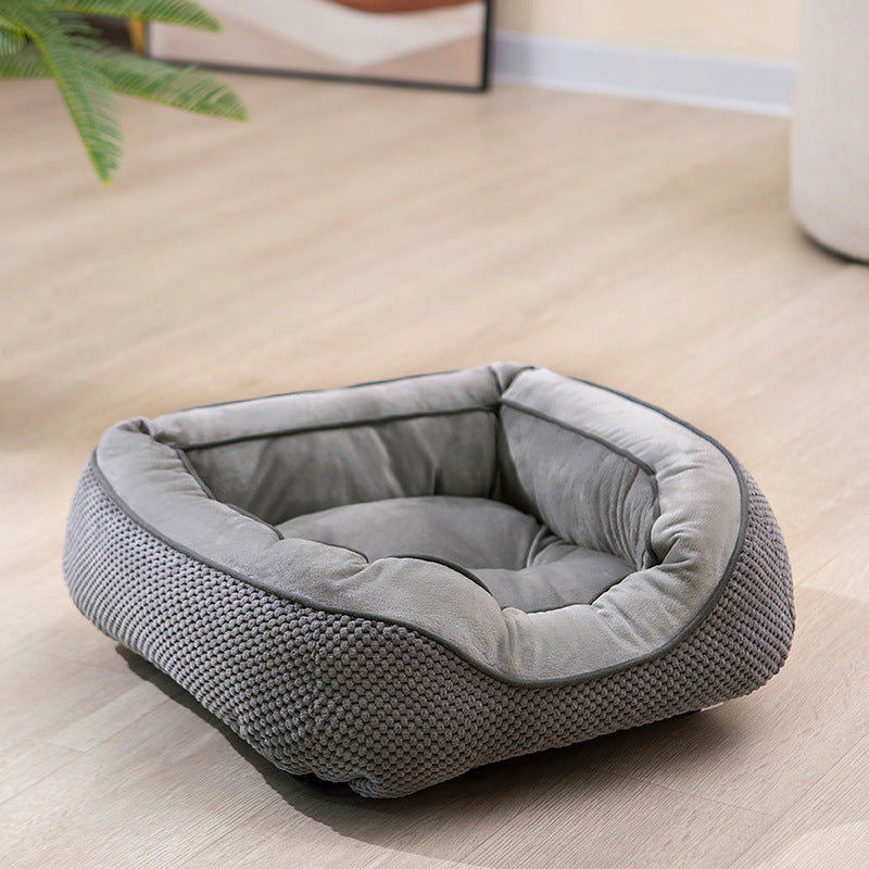 Calming Plush Dog Crate Bed – Anxiety Relief, Deep Sleep Comfort