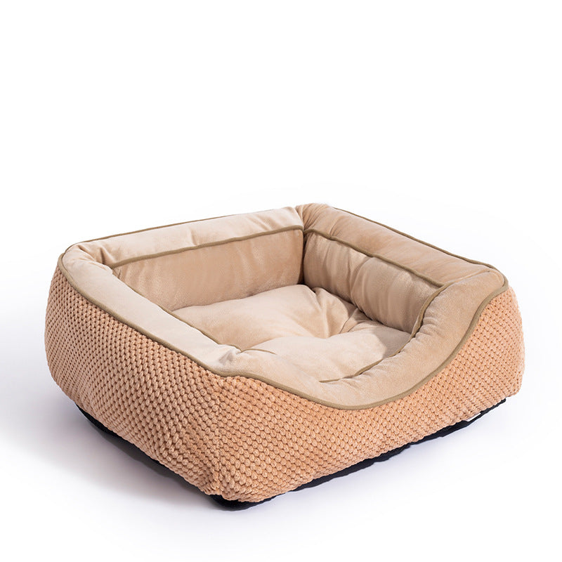 Calming Plush Dog Crate Bed – Anxiety Relief, Deep Sleep Comfort