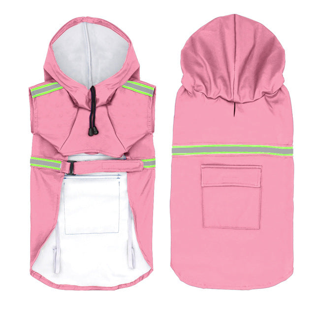 Stay Dry, Stay Safe – Premium Reflective Dog Raincoat